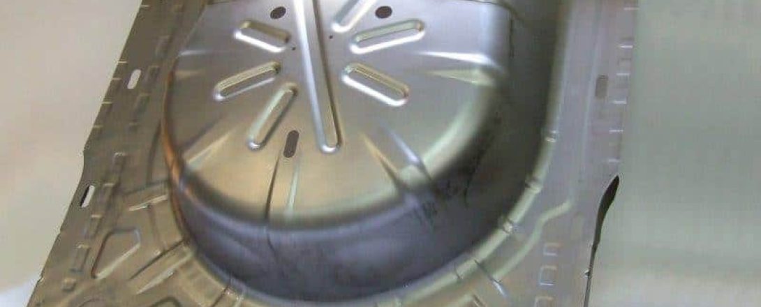 Spare wheel pressing and stamping metalwork